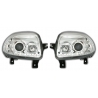 FAROS LED LUZ DIURNA RENAULT CLIO 2. FONDO CROMO.