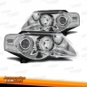 FAROS OJOS DE ANGEL Y LUPA VW PASSAT 3C,05-10-CRISTAL CLARO CROMADO