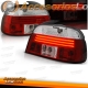 FAROLINS TRASEIROS LED / BMW E39 VERMELHO BRANCO BRILHANTE