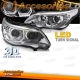 FAROS BMW E60 E61 03-08 ANGEL EYES LED 3D CROMO