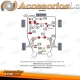 Kit de casquillos de PU-​Buchsen TA Technix 8 piezas / eje delantero para Audi/Seat/Skoda/VW