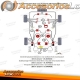 Kit de casquillos de PU-​Buchsen TA Technix 20 piezas / eje trasero 4WD / para Audi/Seat/Skoda/VW