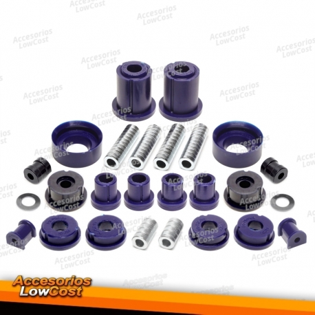 Kit casquillos TA Technix PU 32 piezas eje delantero 23mm eje trasero ambos con estabilizador 16mm para BMW Serie3 E36 Compact