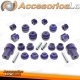 Kit de buchas TA Technix PU 24 peças / eixo traseiro VA+ adequado para VW Corrado / Golf II / Jetta II / Seat Toledo I