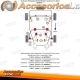 Kit de casquillos de PU TA Technix de 12 piezas, eje delantero para VW Golf I / Golf I Cabriolet / Scirocco I+ II / Jetta I