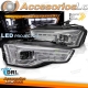 Faróis LED cromados SEQ para AUDI A5 11-16