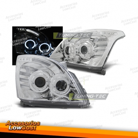 Toyota Land Cruiser 120 03-09 olhos de anjo cromados