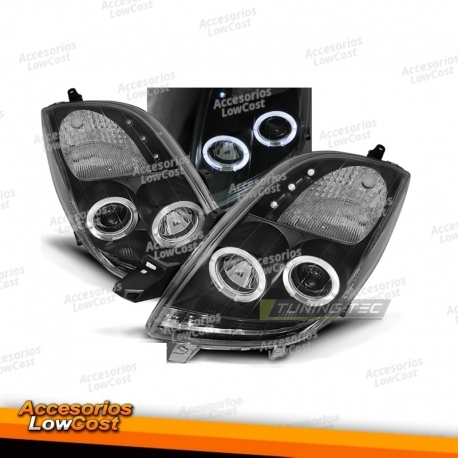 Toyota yaris 06-09 olhos de anjo preto