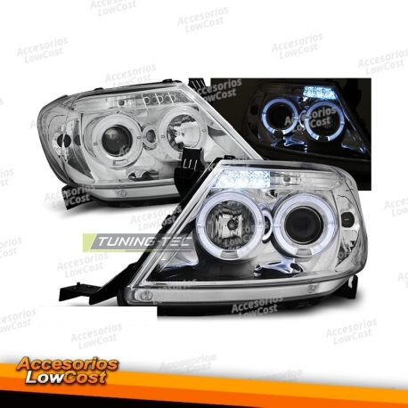 Toyota hilux 05-11 olhos de anjo cromados