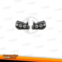 FAROIS ANGEL EYES / OPEL CORSA C / 00-06 FUNDO PRETO