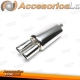 Silenciador trasero deportivo TA Technix de acero inoxidable universal 2 x 76mm redondo/biselado