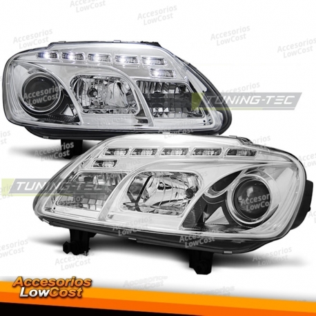 FAROS DAYLIGHT CROMADOS aptos para VW TOURAN 02/03-10/06 / CADDY