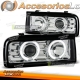 FARÓIS CROMADOS ANGEL EYES para VW CORRADO 88-95