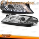 FAROIS COM LUZ DIURNA LED / RENAULT LAGUNA / 01-05 FUNDO CROMADO