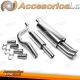 Sistema de acero inoxidable TA Technix 2x76mm DTM adecuado para Audi Audi A3 8L, Seat Leon 1M, VW Golf IV