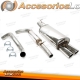 Sistema de acero inoxidable TA Technix 2x80mm adecuado para Audi A3 Tipo 8L / VW Golf IV Tipo 1J / New Beetle Tipo 1C,9C