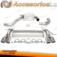 Sistema TA Technix Duplex de acero inoxidable 2x80mm apto para VW Golf V/VI / Audi A3 8P