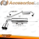 Sistema de escape de acero inoxidable TA Technix 2x76mm apto para Audi A3 8P/ VW Golf V 1K, Golf Plus 1KP