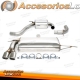 Sistema de escape TA Technix de acero inoxidable 2x80mm apto para VW Golf V/VI / Audi A3 8P