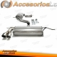 Sistema de escape de acero inoxidable TA Technix 2x80mm afilado adecuado para VW Golf V/VI / Audi A3 8P