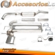 Sistema de escape TA Technix de acero inoxidable 1x85x150mm apto para Audi A3 S3 Quattro 8L