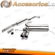 Sistema de escape TA Technix de acero inoxidable con brida redonda de 2x76 mm apto para Audi A3 Quattro, tipo 8L