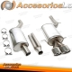 Sistema de escape TA Technix de acero inoxidable 2x90x120mm apto para Audi A4/RS4 Quattro tipo 8D-B5