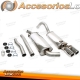 Sistema de escape TA Technix de acero inoxidable 2x70mm apto para Audi Cabriolet 2.0/2.3l tipo B4