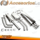 Sistema de escape TA Technix de acero inoxidable 2x76mm DTM apto para BMW Serie 3 E46 320i/Ci/323i/Ci/328i/Ci