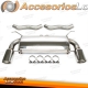 Sistema de escape TA Technix Duplex de acero inoxidable 1x100mm apto para BMW 335i E90/E91/E92 Limo./Coupé/Touring Bi-Turbo