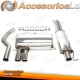 Sistema de escape TA Technix de acero inoxidable 2x70mm apto para BMW 325i/330i E90 Limo. /E91 Turismo