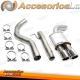 Sistema de escape de acero inoxidable TA Technix 2x80mm adecuado para BMW