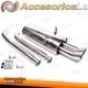 Sistema de escape TA Technix de acero inoxidable 2x76mm DTM apto para BMW Serie 3 E36 325i