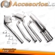 Sistema de escape TA Technix de acero inoxidable con brida redonda de 2x76 mm apto para Opel Omega B / sedán de 6 cilindros