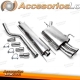 Sistema de escape TA Technix de acero inoxidable 2x76mm DTM apto para Opel Corsa C