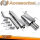 Sistema de escape TA Technix de acero inoxidable 2x76mm apto para Opel Corsa C