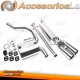 Sistema de escape TA Technix de acero inoxidable 2x76mm redondo/acampanado adecuado para Opel Calibra A