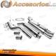 Sistema de escape de acero inoxidable TA Technix 2x76mm DTM adecuado para Opel Astra F-CC, Kadett E-CC, Kadett E Cabriolet