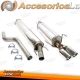 Sistema de escape TA Technix de acero inoxidable 2x80mm apto para Opel Astra G hatchback