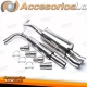 Sistema de escapes TA Technix de acero inoxidable 2x76mm DTM apto para Seat Arosa 6H, VW Lupo 6E/6X