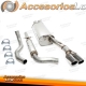 Sistema de escape de acero inoxidable TA Technix 2x70mm adecuado para Skoda Octavia 1U 1.8T RS sedán/familiar