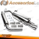 Sistema de escape de acero inoxidable TA Technix 2x76mm DTM apto para Skoda Fabia I /VW Polo 9N