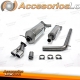 Sistema de escape TA Technix de acero inoxidable 2x80mm apto para Skoda Fabia RS