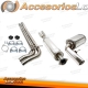 Sistema de escape TA Technix de acero inoxidable 1x100mm apto para Volvo V70 II Turbo 2WD BJ 00-05/04 Tipo S