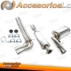 Sistema de escape de acero inoxidable TA Technix 1x100mm adecuado para Volvo S60 I Turbo AWD Type R