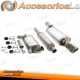 Sistema de escape TA Technix de acero inoxidable 1x90x120mm apto para VW Corrado