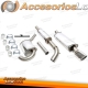 Sistema de escape TA Technix de acero inoxidable 1x90x120mm apto para VW Corrado VR6