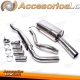 Sistema de escape TA Technix de acero inoxidable 1x70mm apto para VW Golf I Cabriolet, Scirocco II