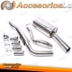 Sistema de escape TA Technix de acero inoxidable 1x90mm apto para VW Golf I Cabriolet, Scirocco II