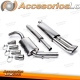 Sistema de escape TA Technix de acero inoxidable 2x76mm DTM apto para VW Golf II